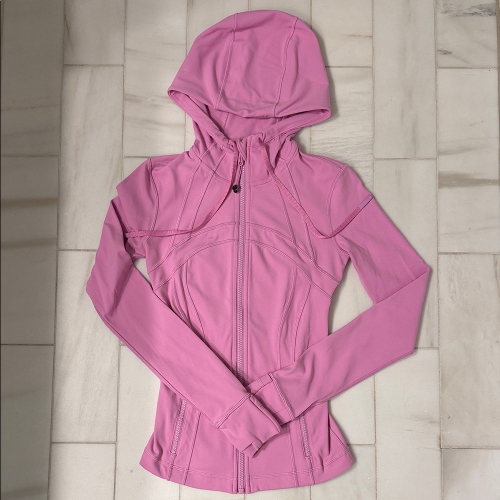 Lululemon Define Pink Hooded Zip-Up Jacket